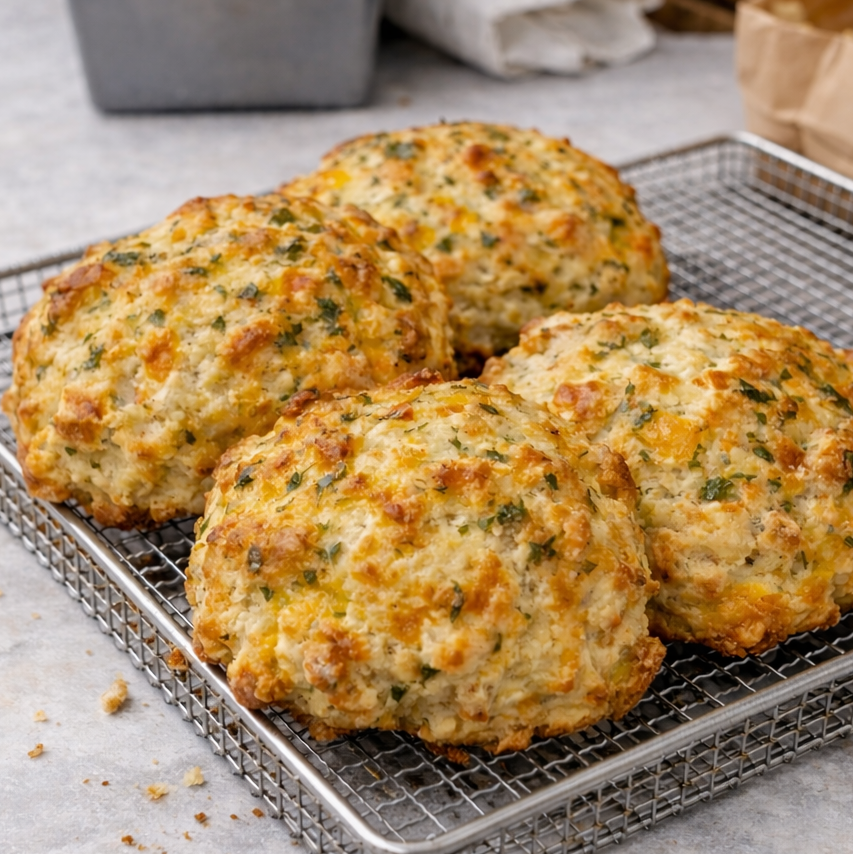 Garlic Herb Cheddar Biscuits 4-Pack